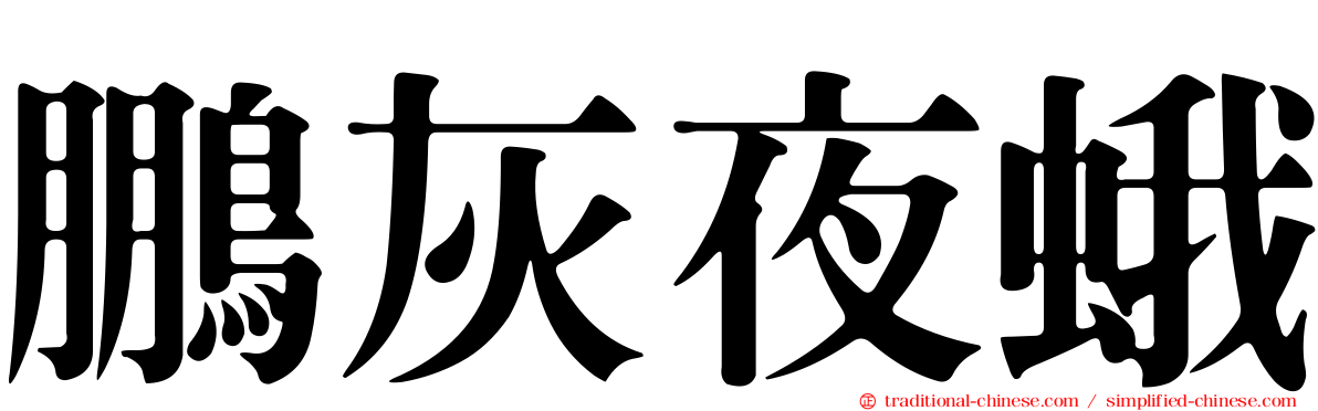 鵬灰夜蛾