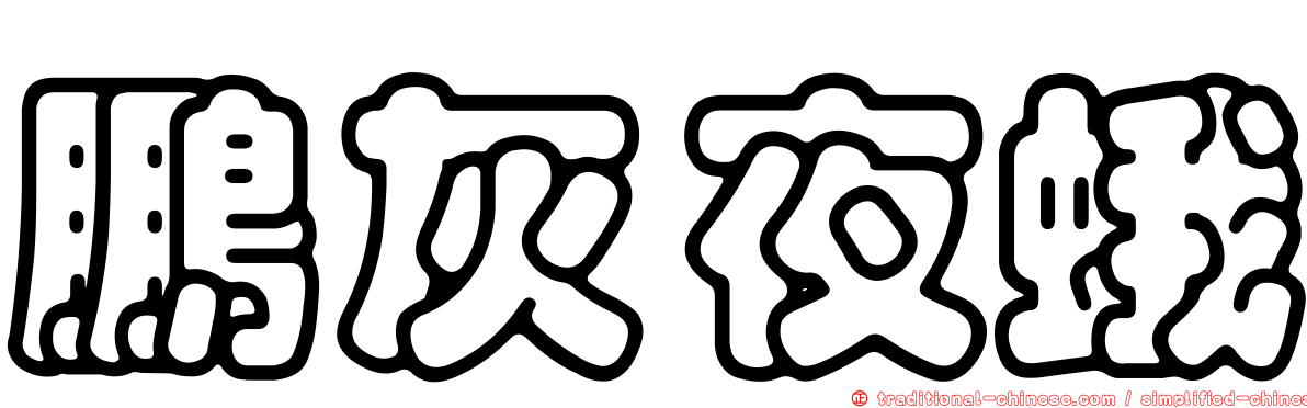 鵬灰夜蛾