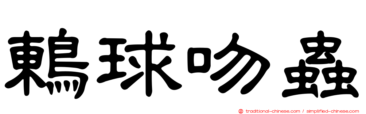 鶇球吻蟲