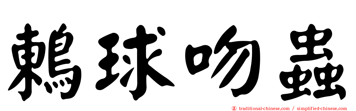 鶇球吻蟲