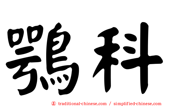 鶚科
