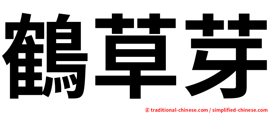 鶴草芽