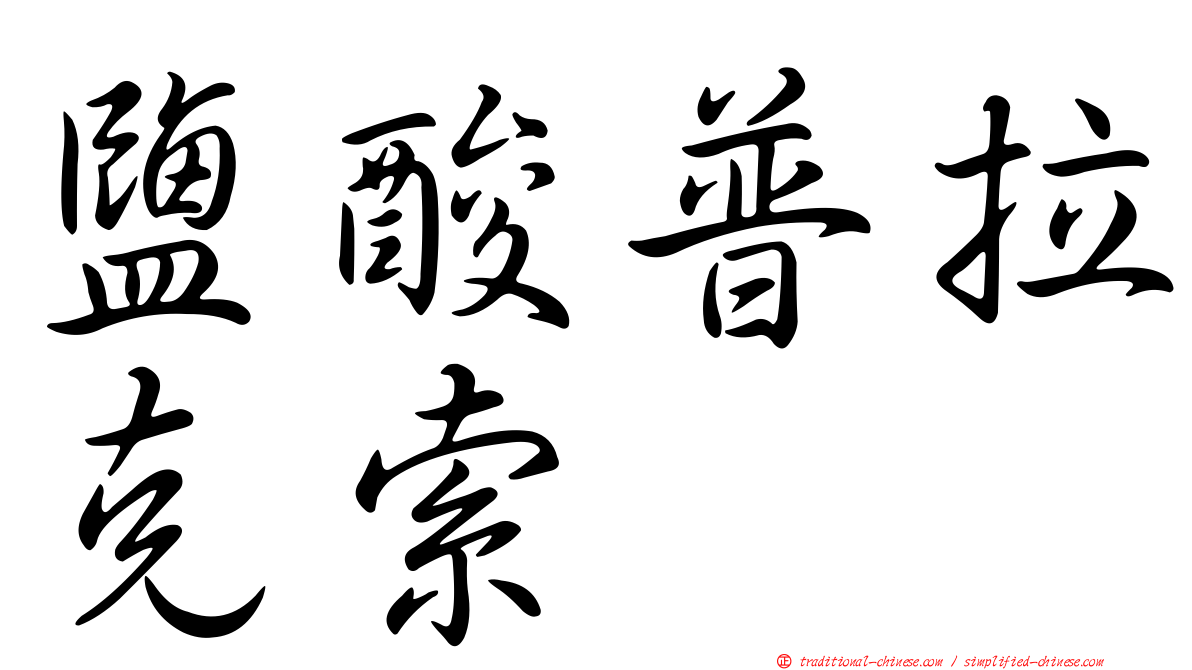 鹽酸普拉克索