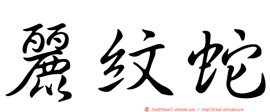 麗紋蛇