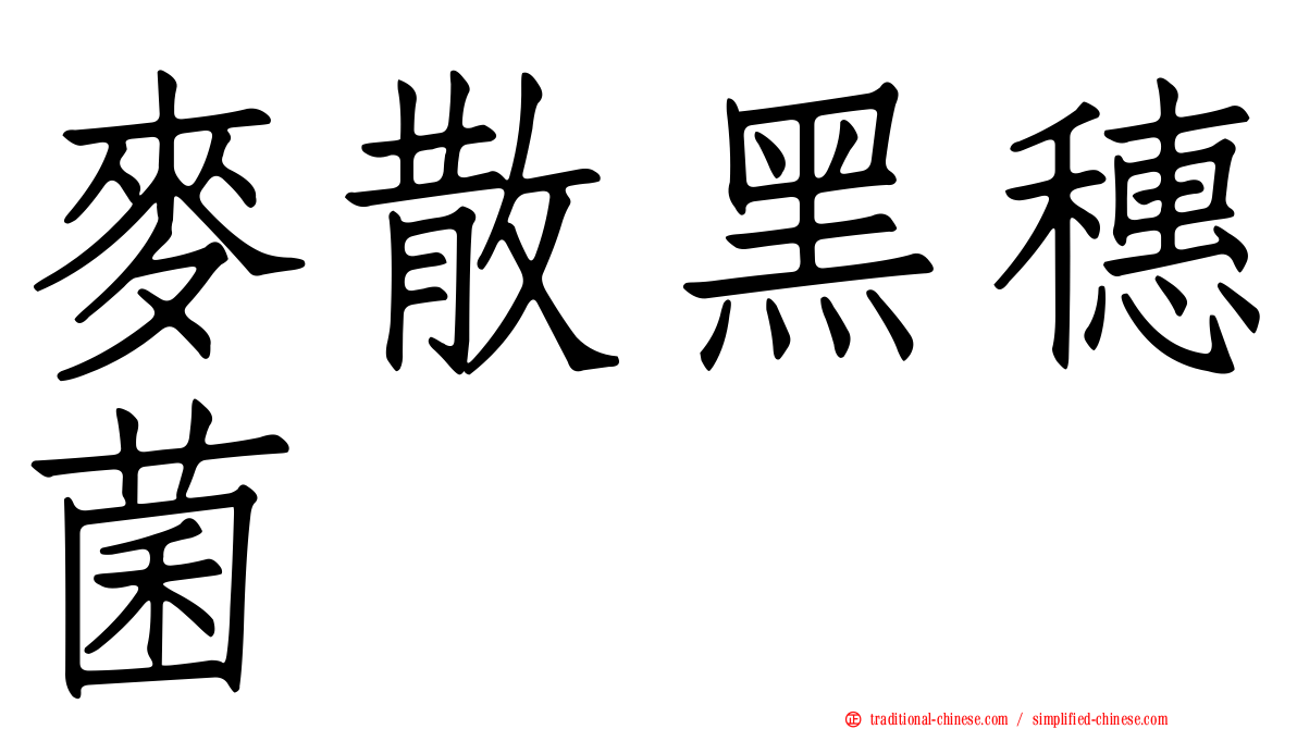 麥散黑穗菌