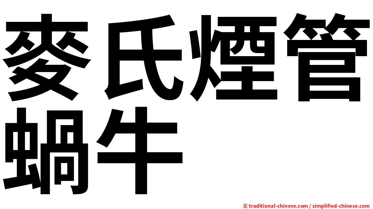 麥氏煙管蝸牛