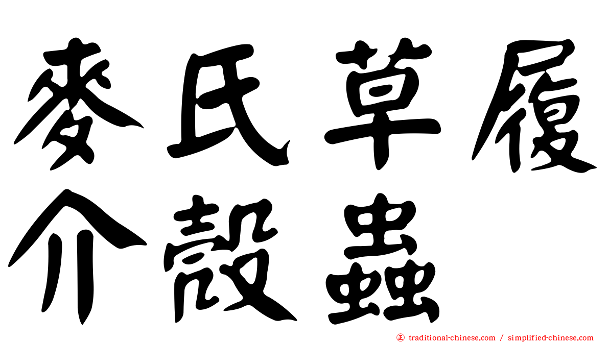 麥氏草履介殼蟲