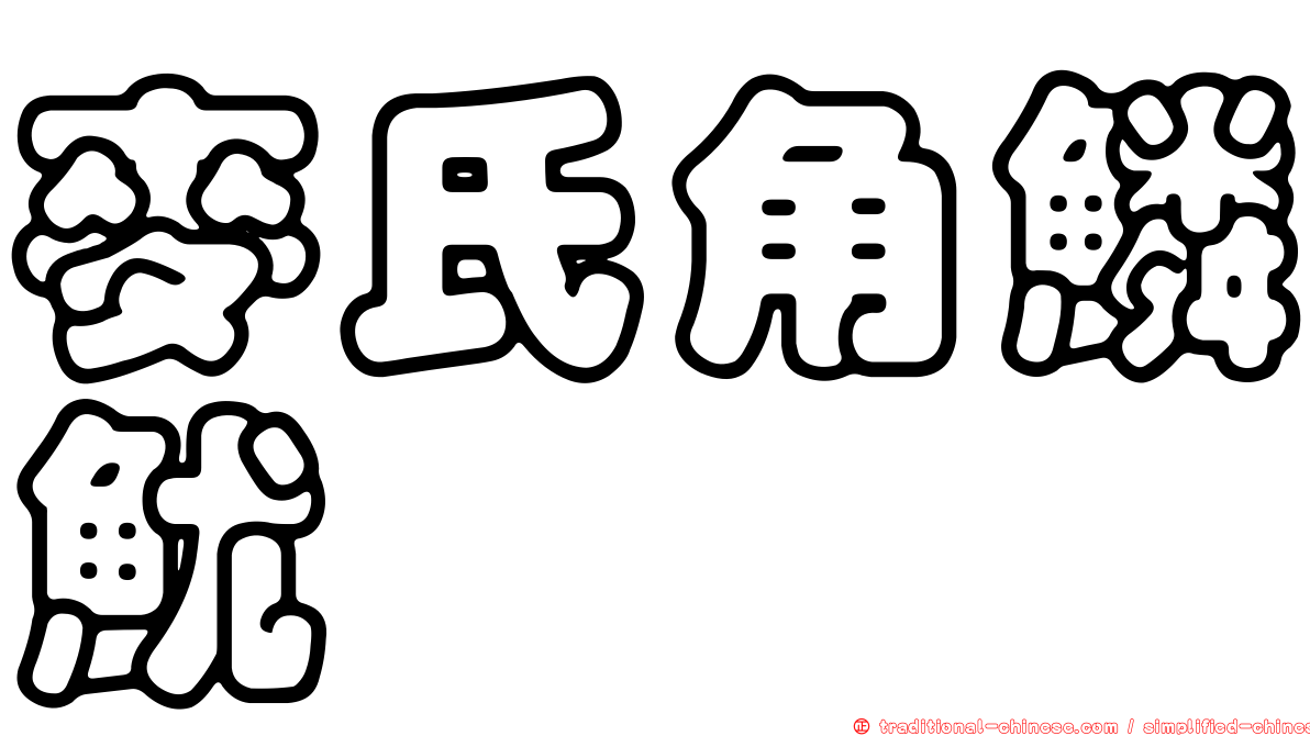 麥氏角鱗魷