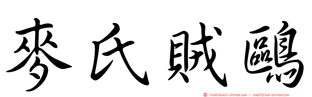 麥氏賊鷗
