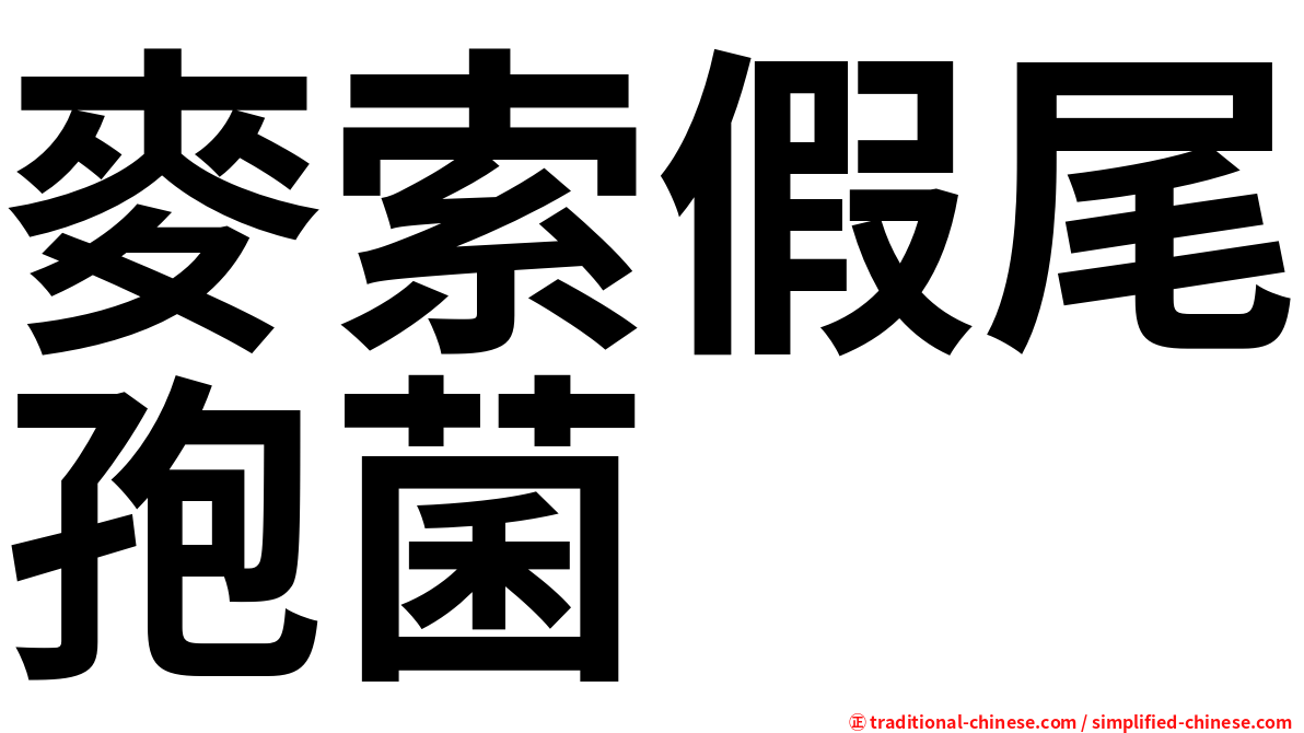 麥索假尾孢菌