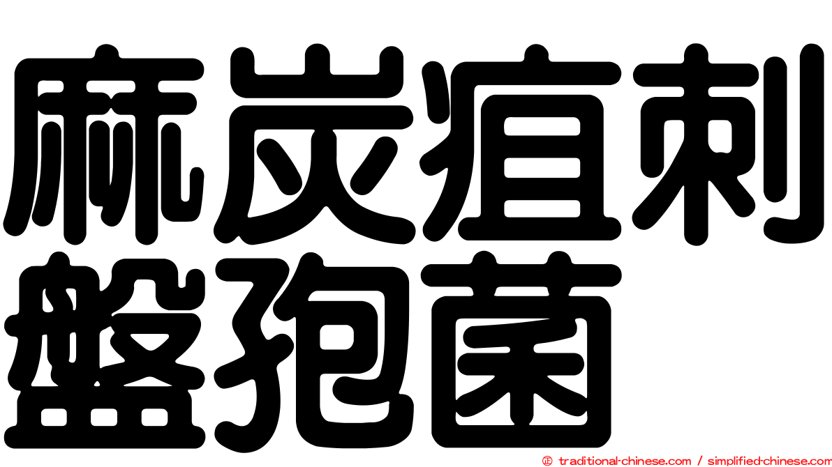 麻炭疽刺盤孢菌