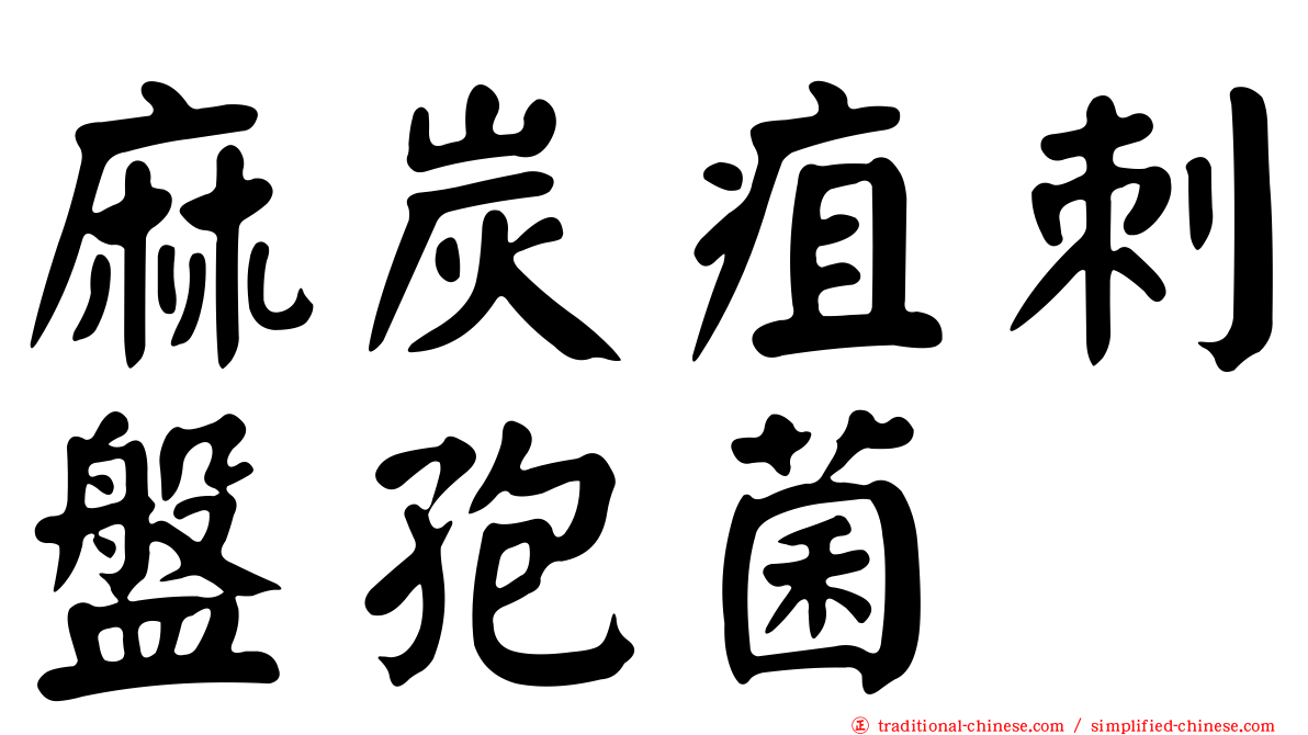 麻炭疽刺盤孢菌
