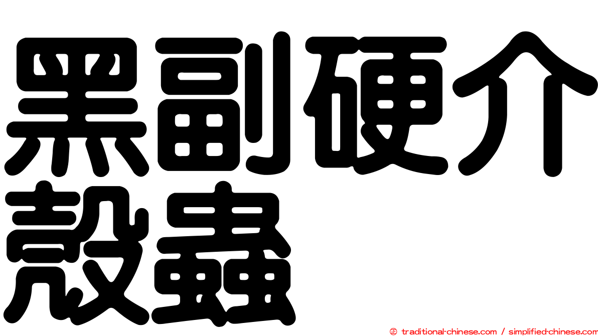 黑副硬介殼蟲