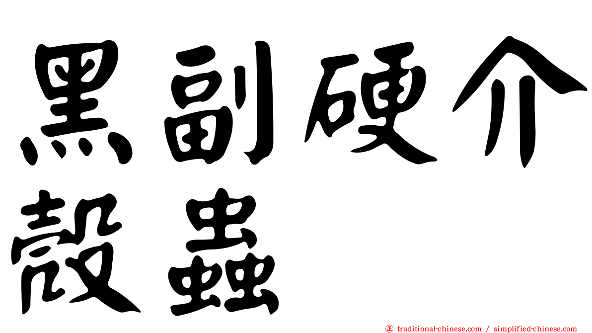 黑副硬介殼蟲