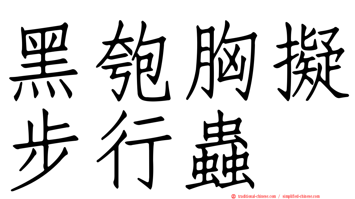 黑匏胸擬步行蟲
