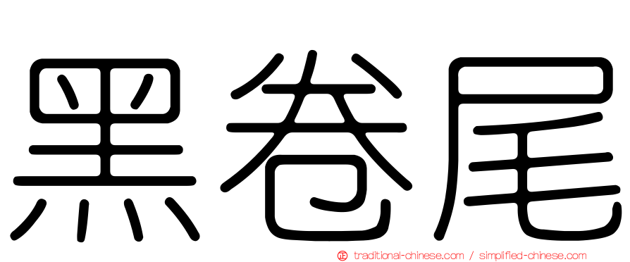 黑卷尾