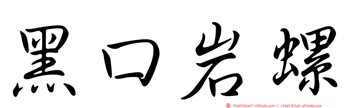 黑口岩螺