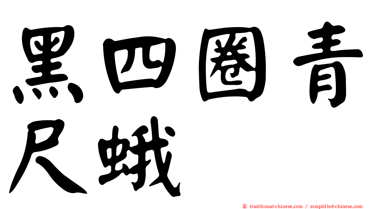 黑四圈青尺蛾