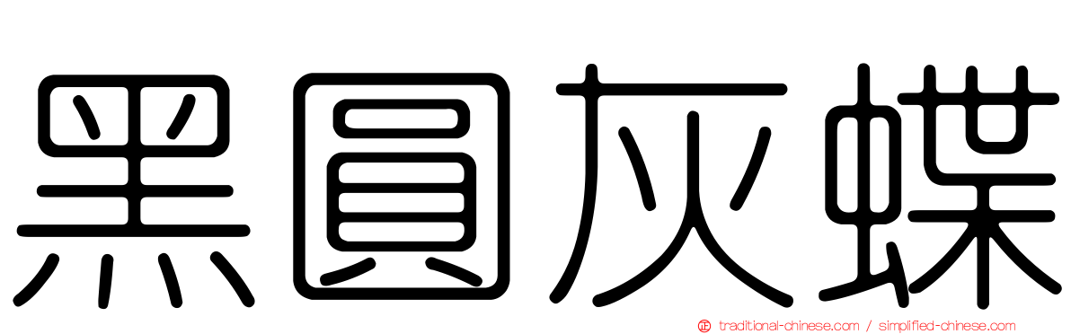 黑圓灰蝶