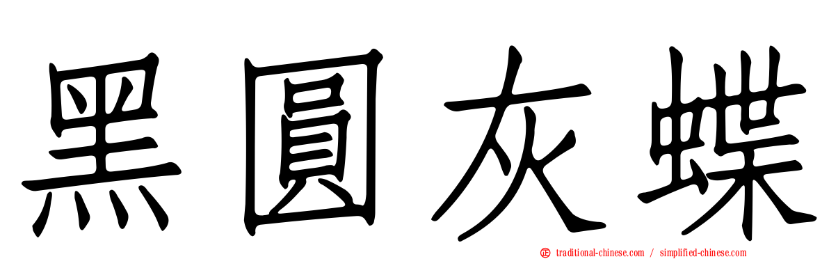 黑圓灰蝶