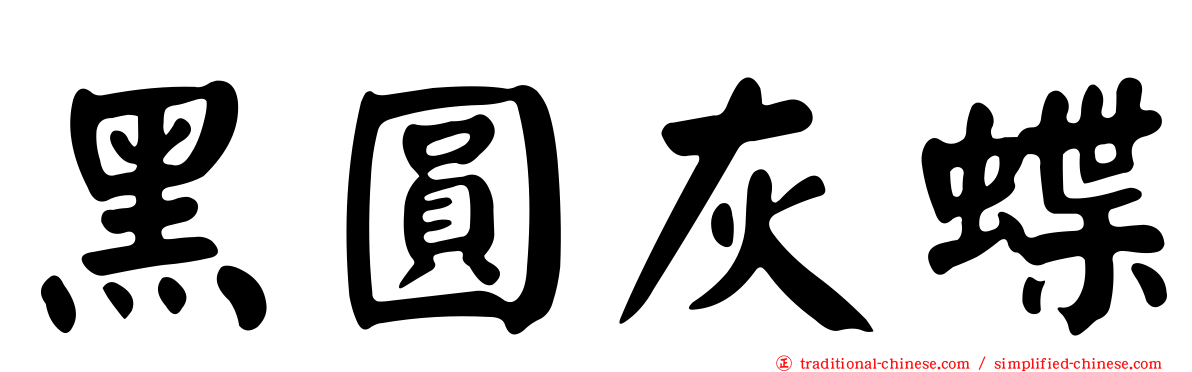 黑圓灰蝶