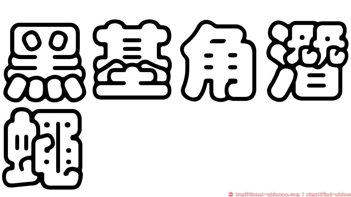 黑基角潛蠅