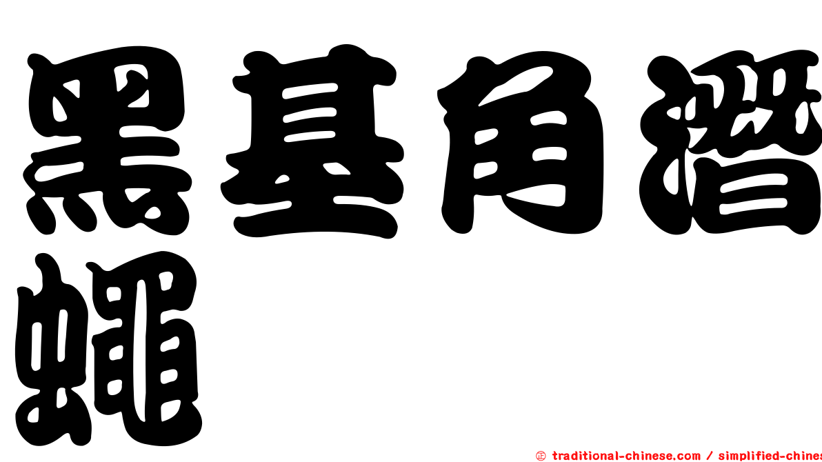 黑基角潛蠅
