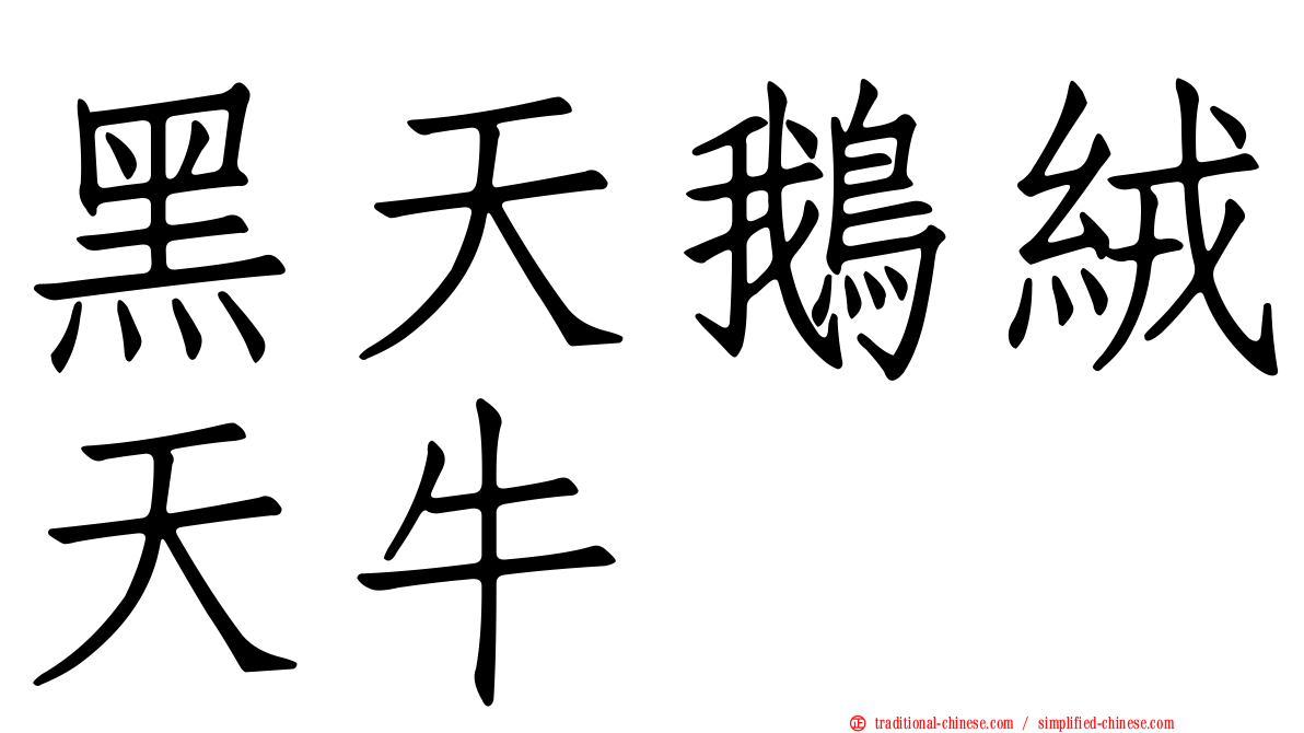 黑天鵝絨天牛