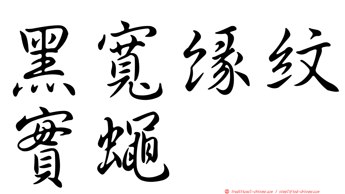黑寬緣紋實蠅