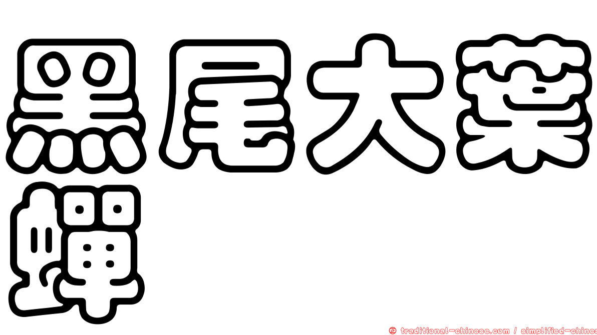 黑尾大葉蟬