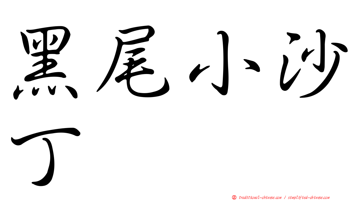 黑尾小沙丁