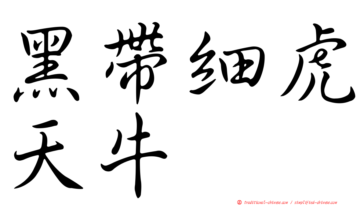 黑帶細虎天牛
