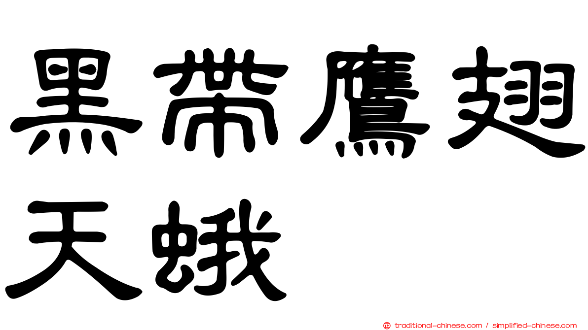 黑帶鷹翅天蛾