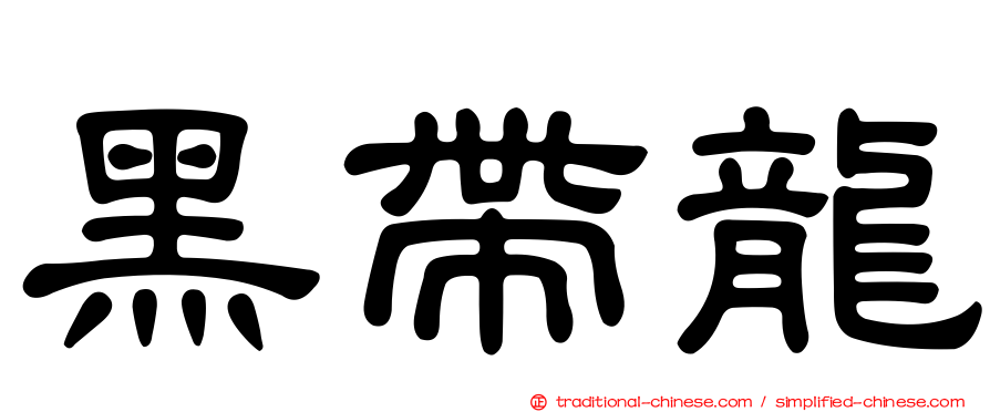 黑帶龍