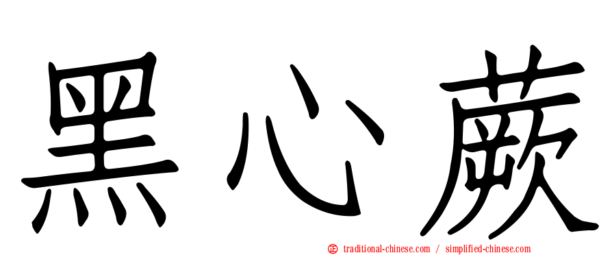 黑心蕨