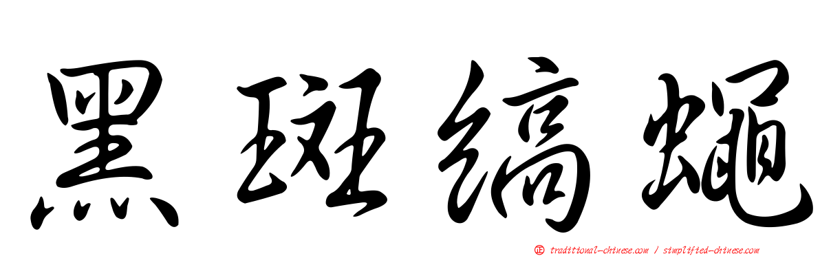 黑斑縞蠅