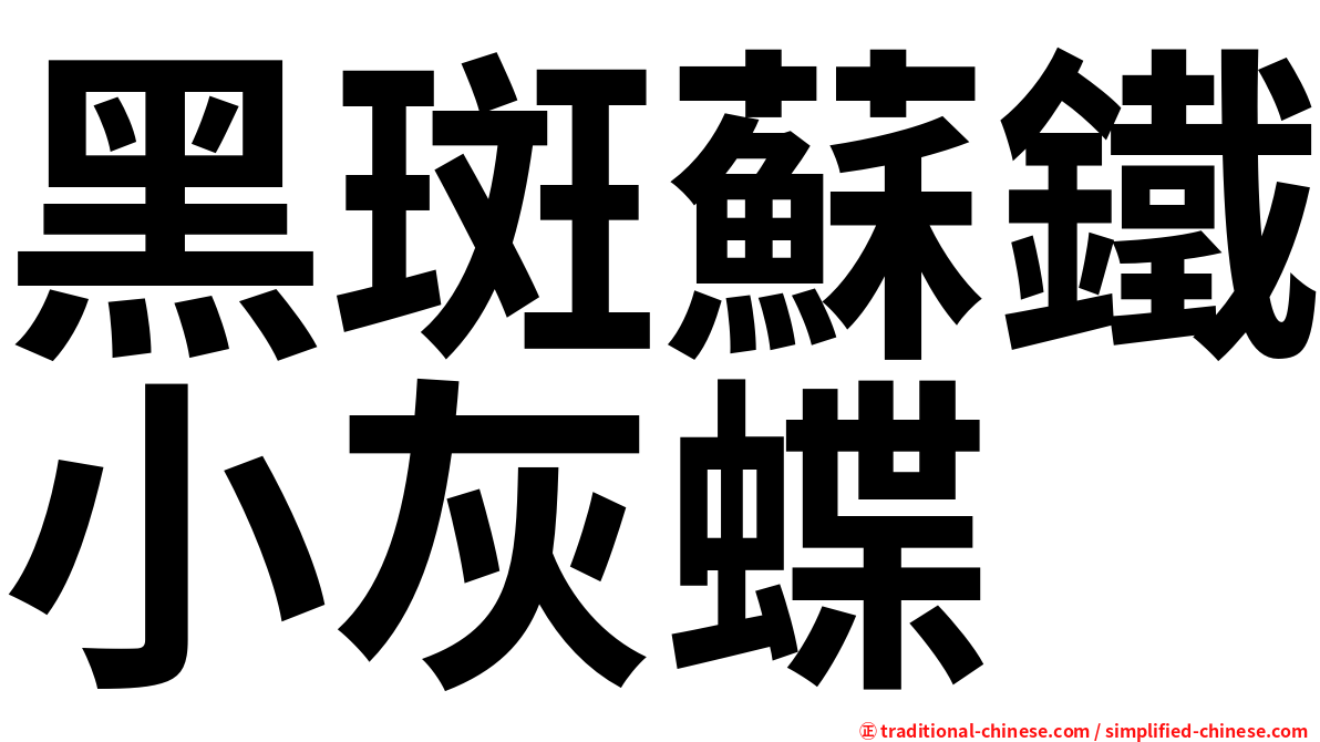 黑斑蘇鐵小灰蝶