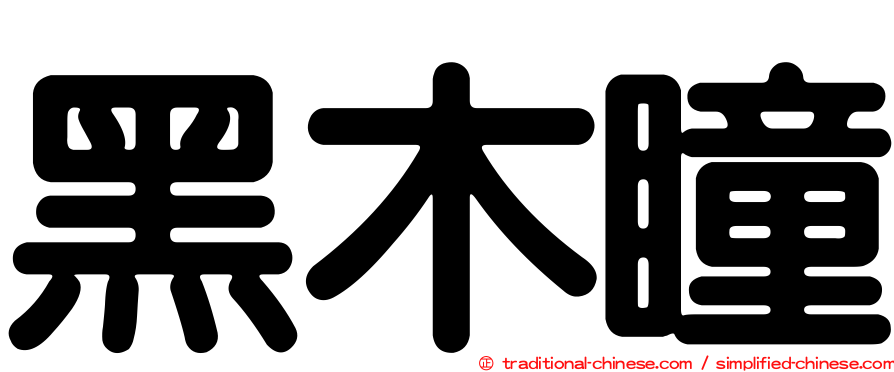 黑木瞳