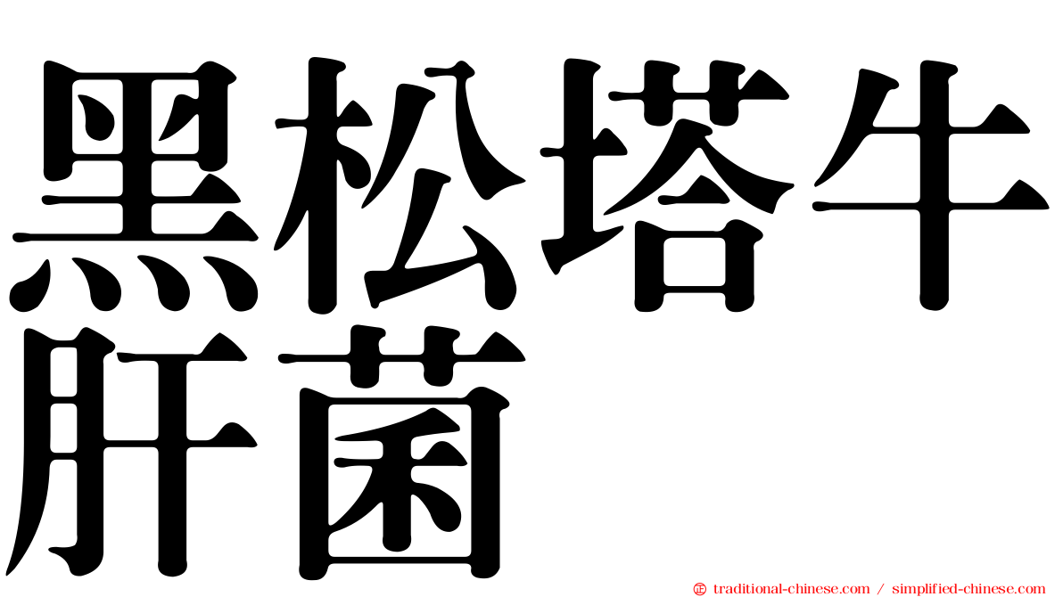 黑松塔牛肝菌