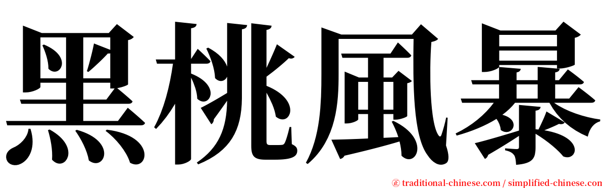 黑桃風暴 serif font