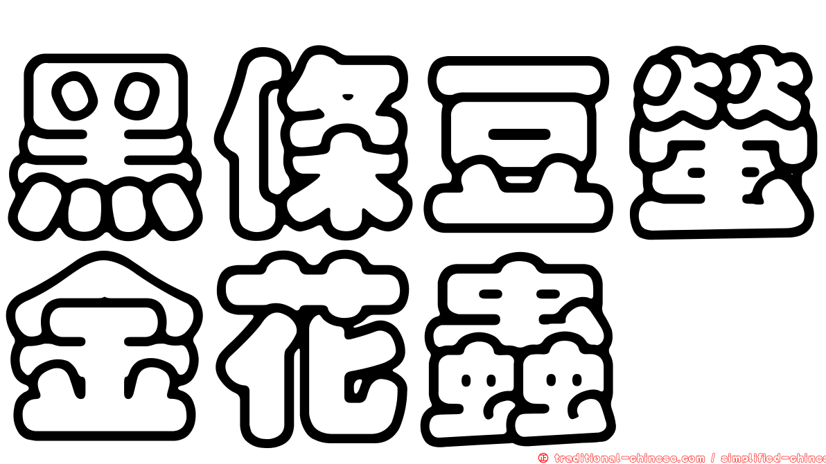 黑條豆螢金花蟲