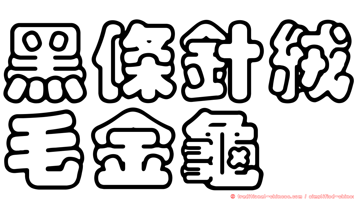 黑條針絨毛金龜