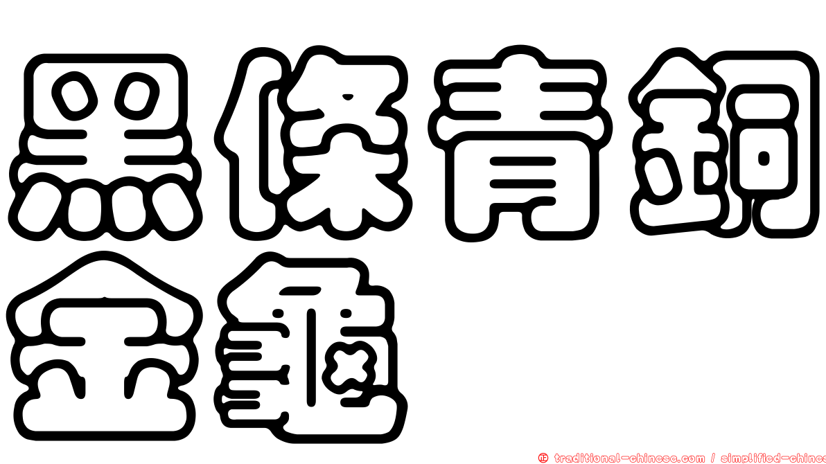 黑條青銅金龜