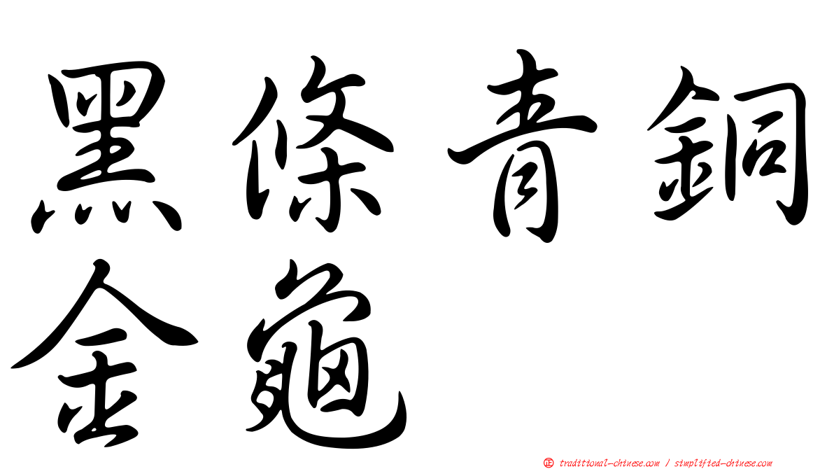 黑條青銅金龜