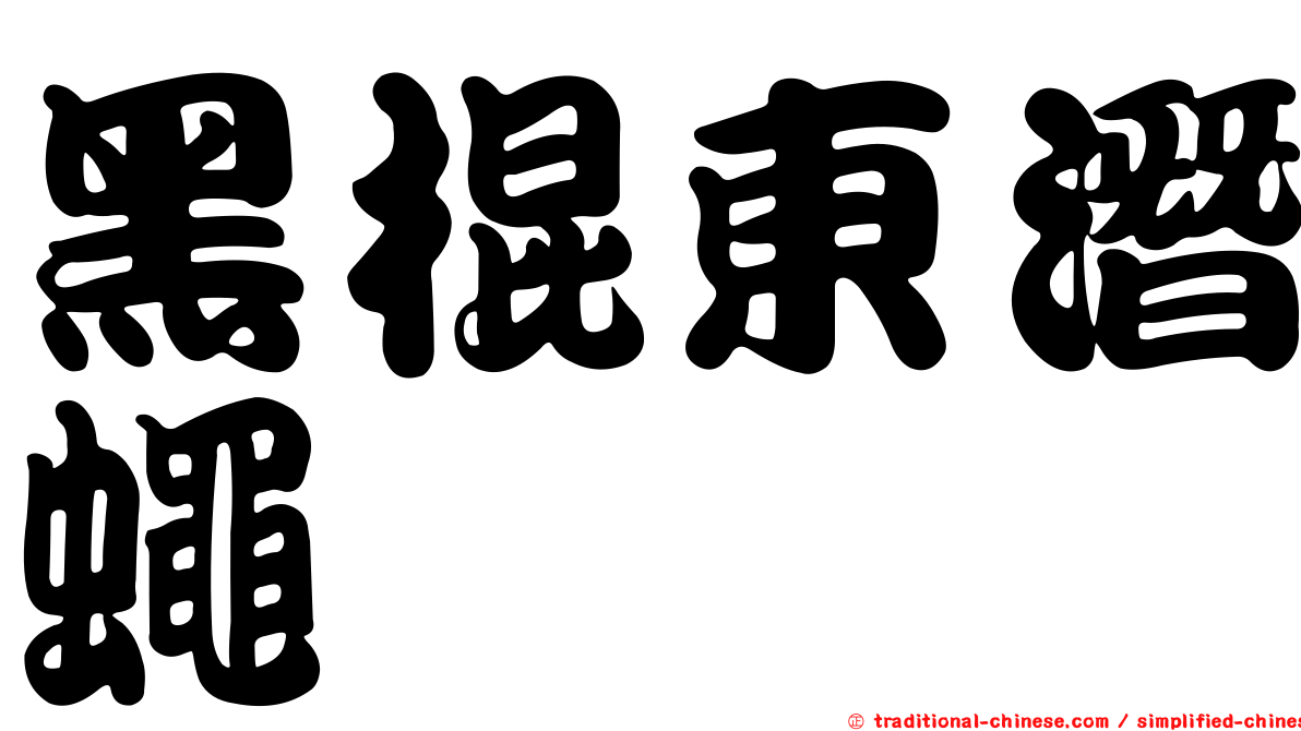 黑棍東潛蠅