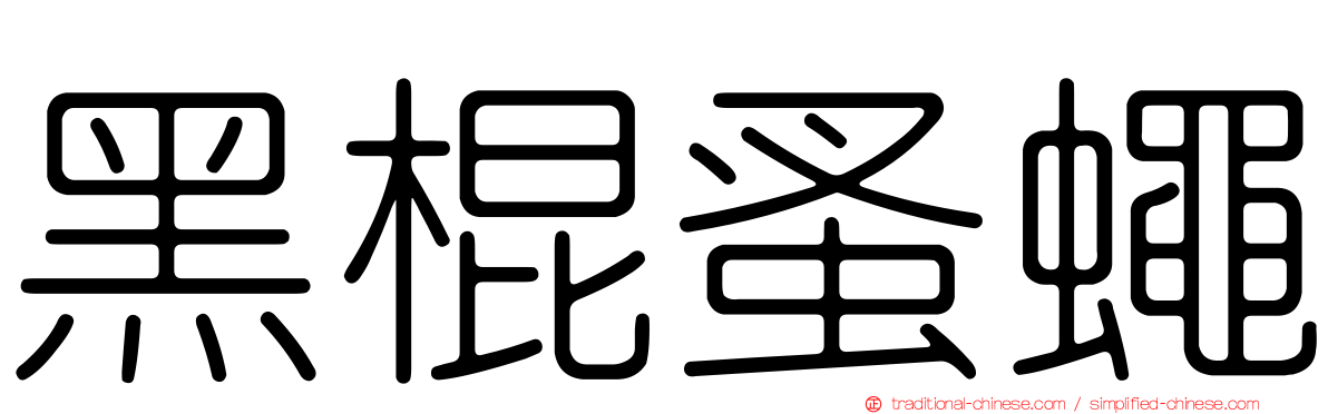 黑棍蚤蠅