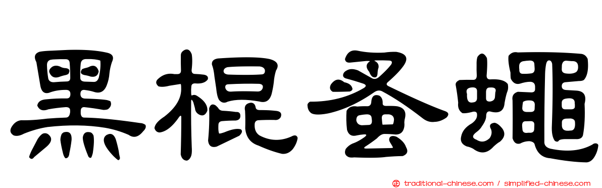 黑棍蚤蠅