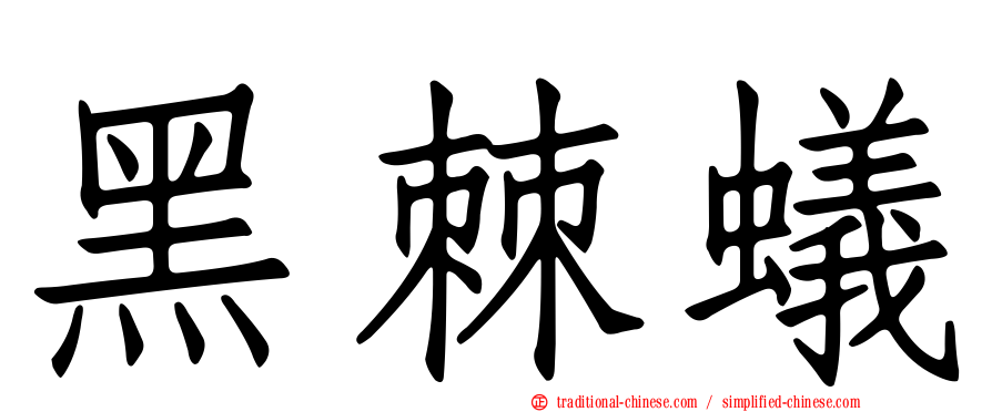 黑棘蟻