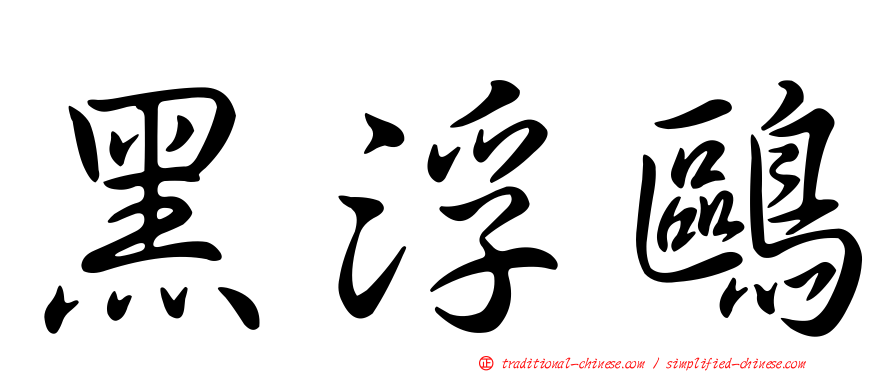 黑浮鷗