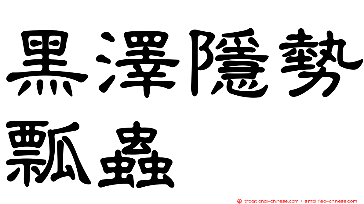 黑澤隱勢瓢蟲